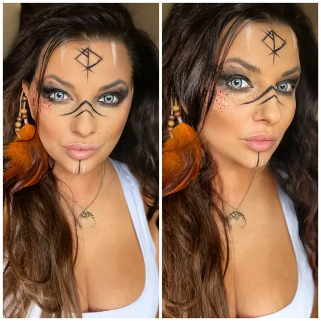 makijaż karnawałowy - wykonanie Joanna Salon Maris w Gdyni