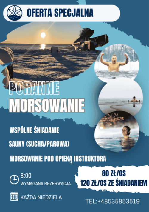 oferta sezonowa - morsowanie - godziny i kontakt - zaproszenie