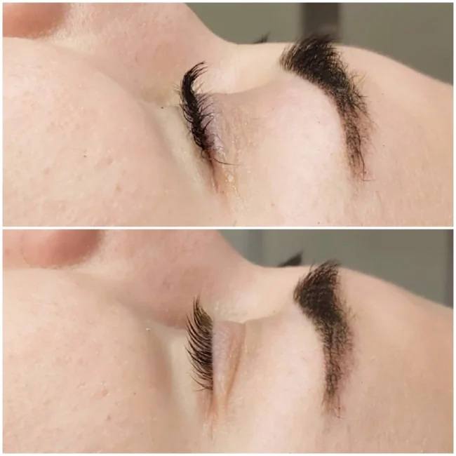 efekt po keratynowym liftingu