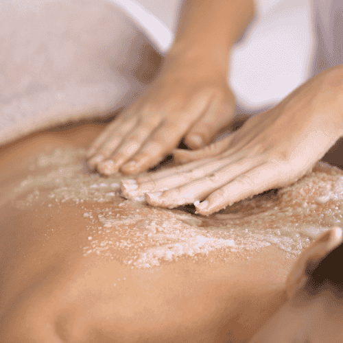 body peeling before the massage