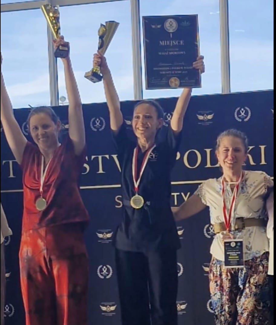 tatiana z medalem - mistrzyni masażu Polski